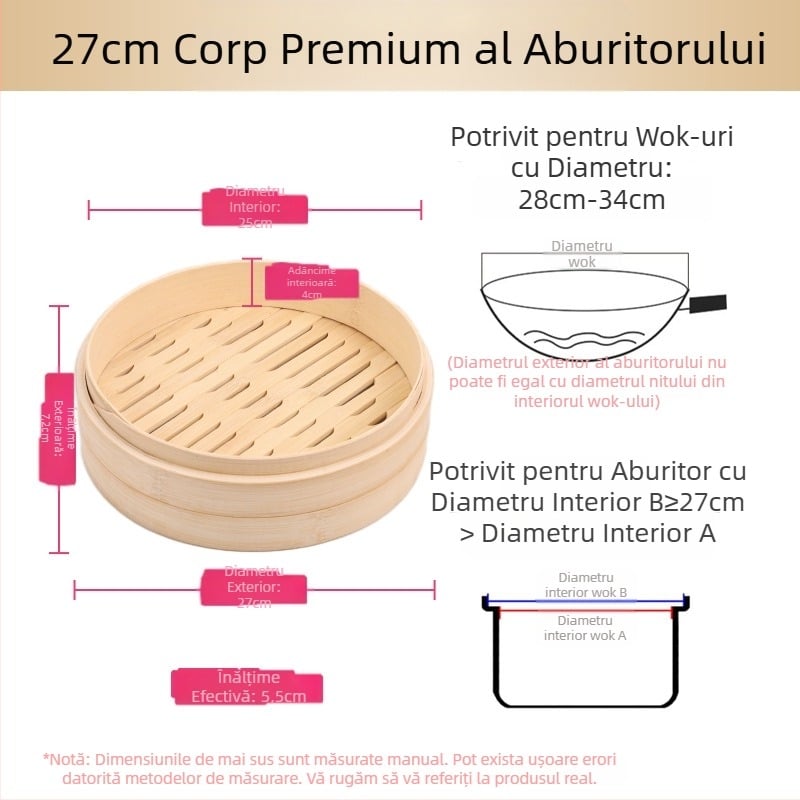 Aburitor mic aburitor din bambus aburitor mic aburitor pentru găluște aburitor aburitor din bambus mini aburitor aburitor comercial din bambus