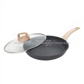 Tigaie antiaderentă din piatră vulcanică Maifan, tigaie de uz casnic pentru friptură, tigaie pentru clătite, tigaie pentru ouă, tigaie pentru clătite, aragaz cu inducție