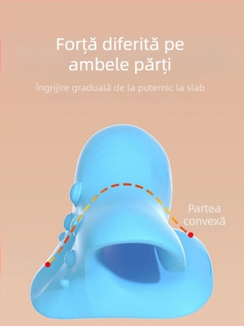 Pernă de masaj cervical tip C, pernă de îndreptat gâtul, pernă de masaj cu suport de tracțiune, acupresiune, bogată și nobilă, protecție a sănătății sportive
