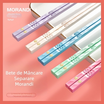 Bețișoare din aliaj Macaron, bețișoare de uz casnic pentru o singură persoană, antibacteriene, anti-mucegai, anti-alunecare, de înaltă calitate, de înaltă calitate, pentru alimente, rapide