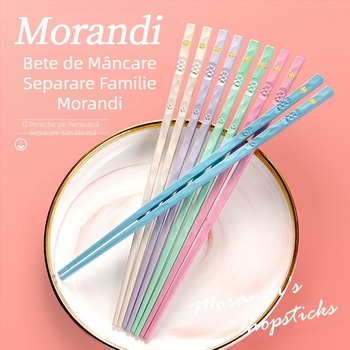 Bețișoare din aliaj Macaron, bețișoare de uz casnic pentru o singură persoană, antibacteriene, anti-mucegai, anti-alunecare, de înaltă calitate, de înaltă calitate, pentru alimente, rapide