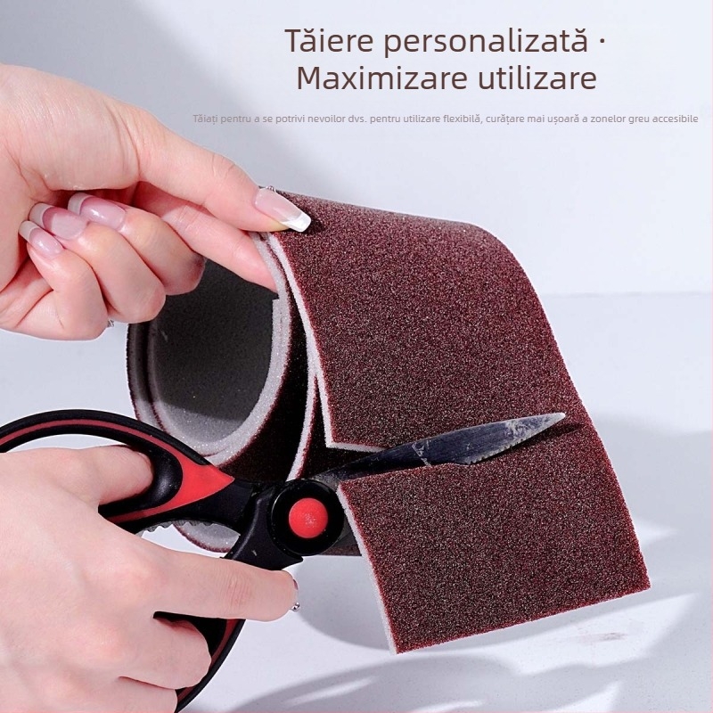 Burete de șmirghel, șterge-te față-verso, decontaminare, șterge bucăți, curățare bucătărie, perie de spălat vase, tigaie, perie magică, tigaie