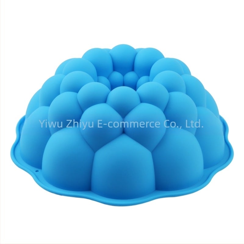 În stoc, instrument rotund de copt din silicon aburit, de 18 cm, tavă de copt în formă de floare, din savalin, țesută, formă de tort Qi Feng