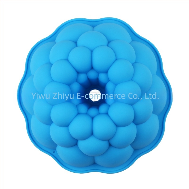 În stoc, instrument rotund de copt din silicon aburit, de 18 cm, tavă de copt în formă de floare, din savalin, țesută, formă de tort Qi Feng