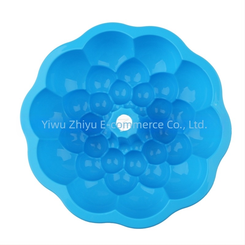 În stoc, instrument rotund de copt din silicon aburit, de 18 cm, tavă de copt în formă de floare, din savalin, țesută, formă de tort Qi Feng