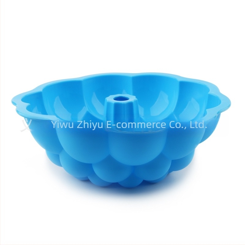 În stoc, instrument rotund de copt din silicon aburit, de 18 cm, tavă de copt în formă de floare, din savalin, țesută, formă de tort Qi Feng