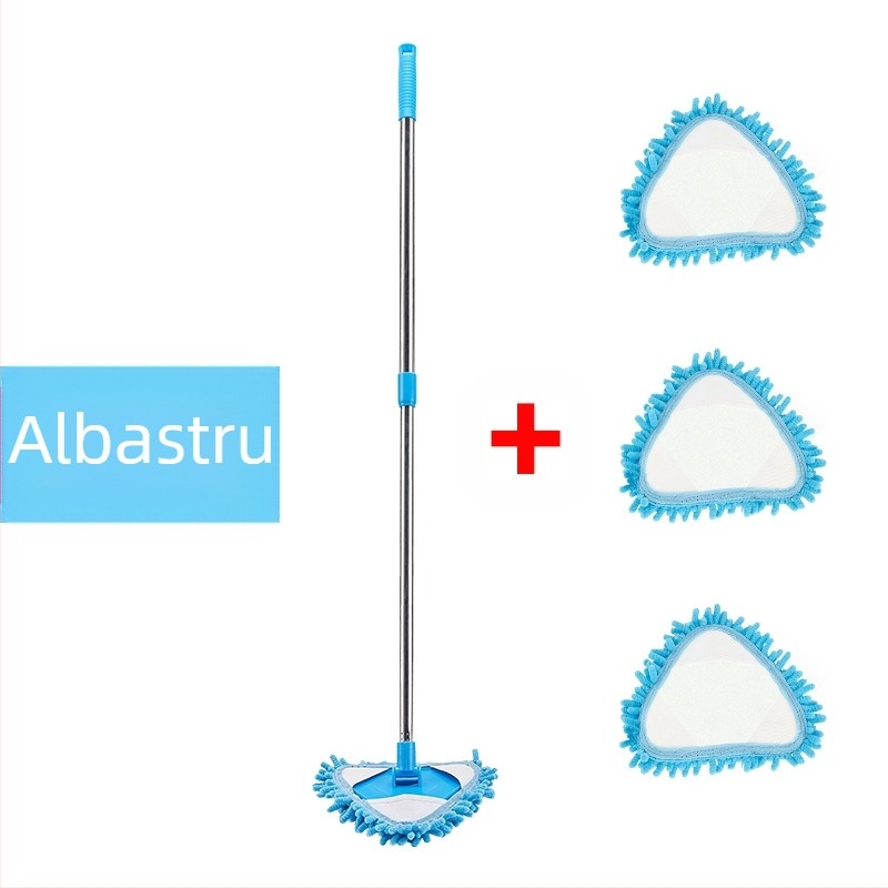 O generație de mini triunghiuri chenille, mop mic retractabil, care tremură cu pereți și tavane