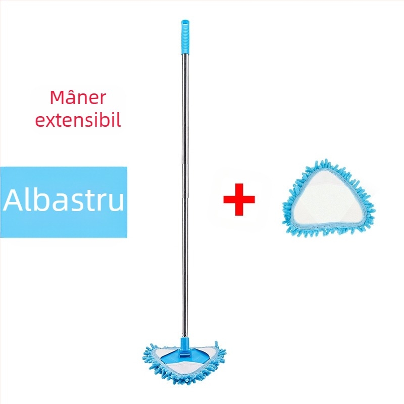 O generație de mini triunghiuri chenille, mop mic retractabil, care tremură cu pereți și tavane