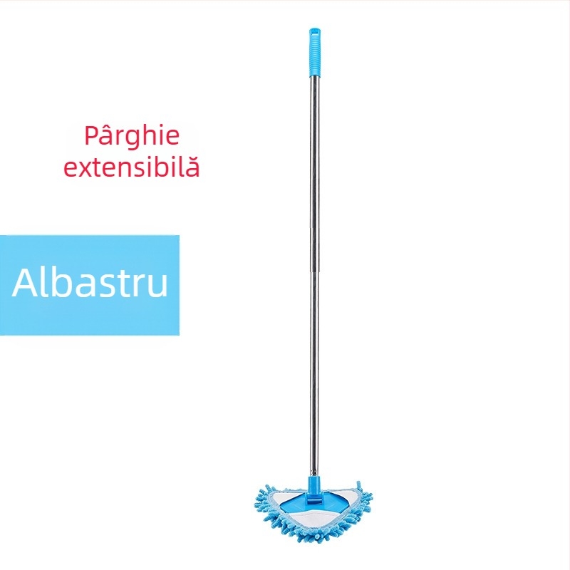 O generație de mini triunghiuri chenille, mop mic retractabil, care tremură cu pereți și tavane