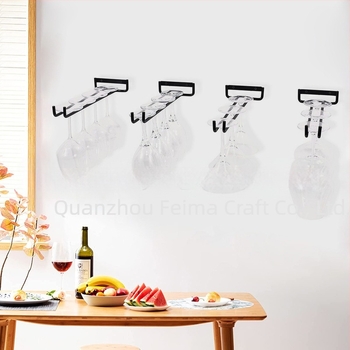 Suport pentru pahare de vin roșu transfrontalier Amazon, suport pentru pahare suspendat, simplu, inversat, pentru pahar, suport pentru pahare de vin cu un singur rând