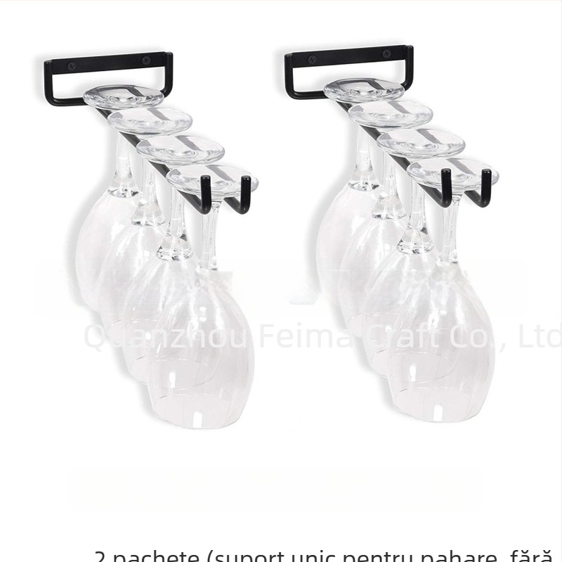 Suport pentru pahare de vin roșu transfrontalier Amazon, suport pentru pahare suspendat, simplu, inversat, pentru pahar, suport pentru pahare de vin cu un singur rând