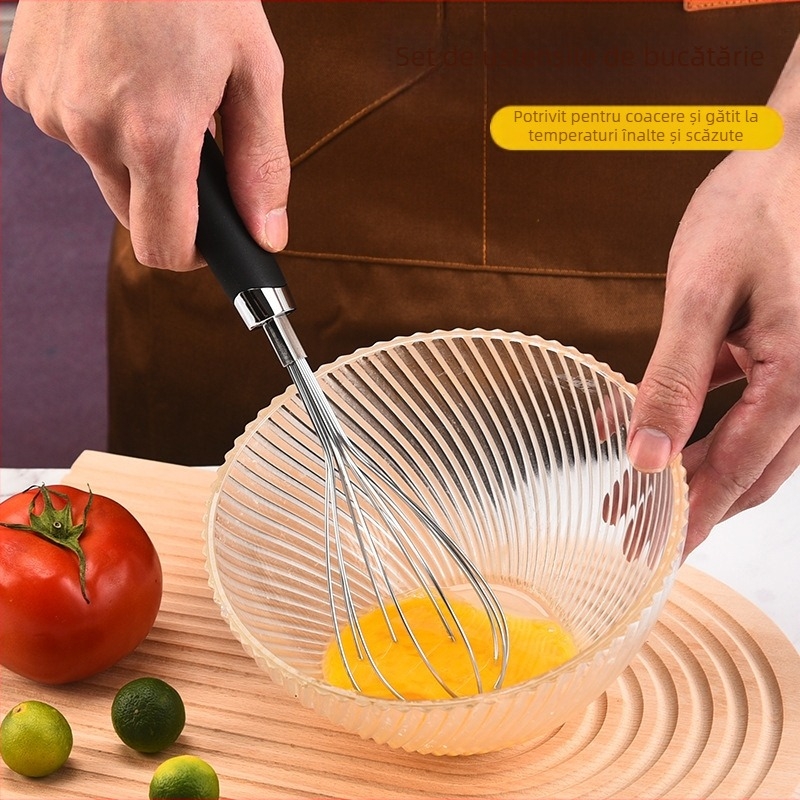 Gadget-uri de bucătărie din oțel inoxidabil, set de 7 piese, deschizător de tort, deschizător de sticle, bătător de ou, rindea cu pepene galben, ghimbir, lingură de înghețată mărunțită