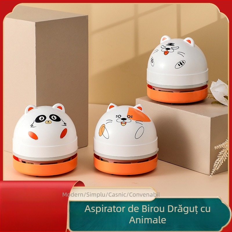 Mini aspirator desktop mic aspirator electric portabil resturi aspirator student drăguț animal curățător
