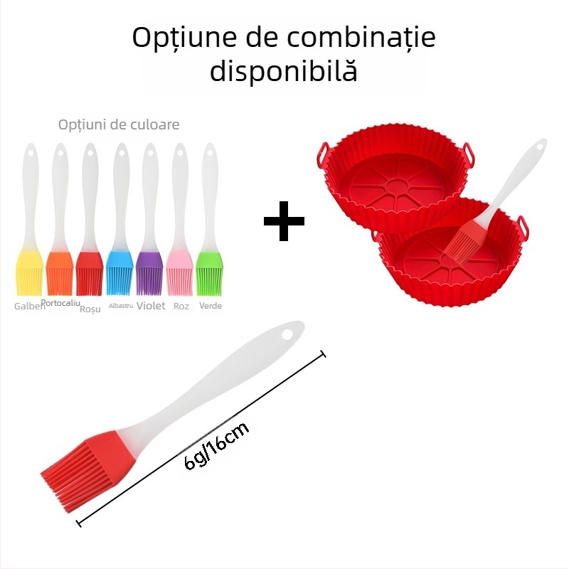 Oală din silicon pentru friteuză cu aer Oală din silicon pentru friteuză cu aer Covoraș din silicon pentru friteuză cu aer