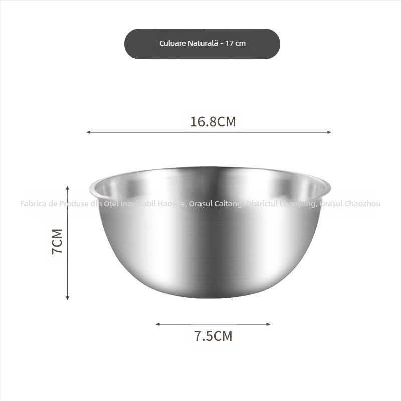 Bol de salată coreean din oțel inoxidabil, bol pentru ouă, cu coacere la cântar și bazin de gătit de uz casnic, bazin de amestecare rece, bol cu tăiței reci
