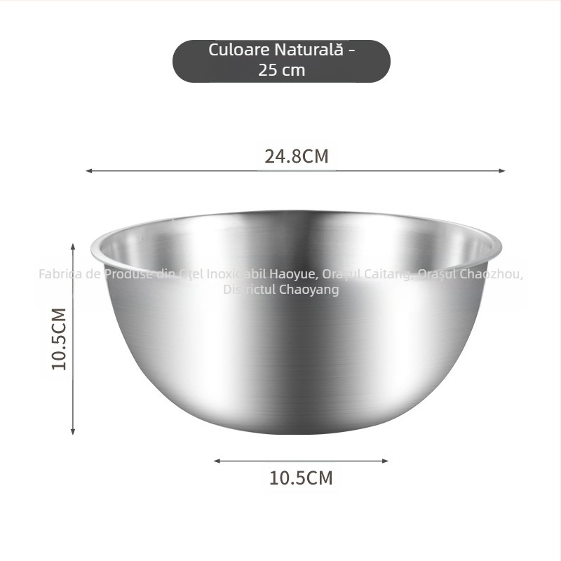 Bol de salată coreean din oțel inoxidabil, bol pentru ouă, cu coacere la cântar și bazin de gătit de uz casnic, bazin de amestecare rece, bol cu tăiței reci