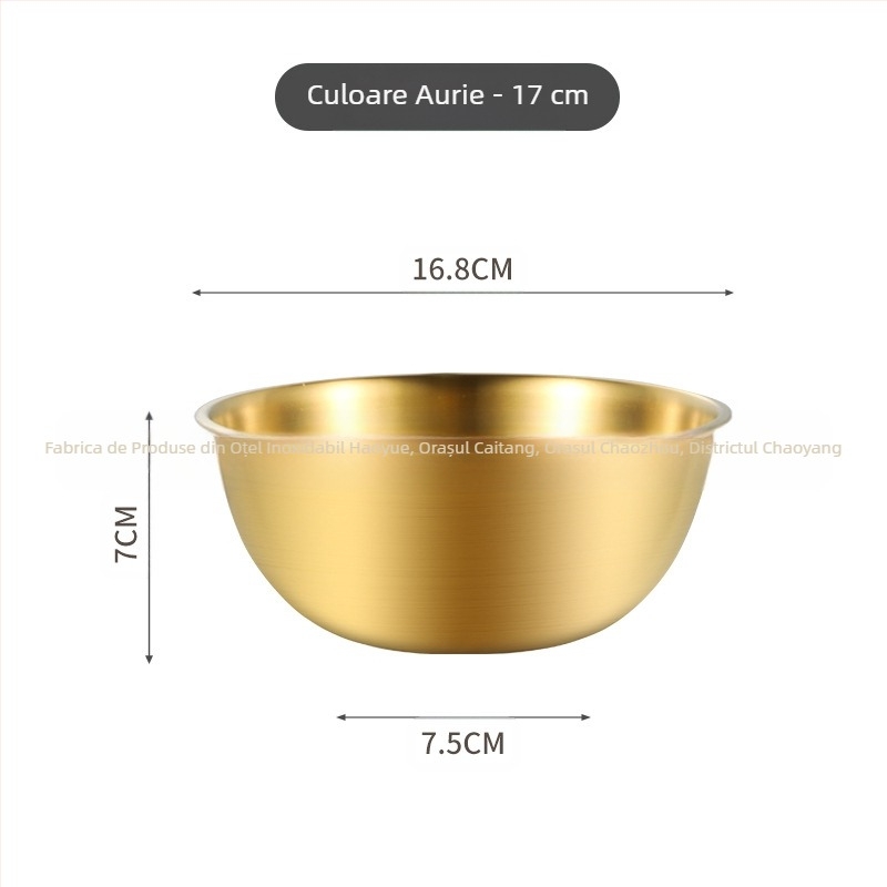 Bol de salată coreean din oțel inoxidabil, bol pentru ouă, cu coacere la cântar și bazin de gătit de uz casnic, bazin de amestecare rece, bol cu tăiței reci