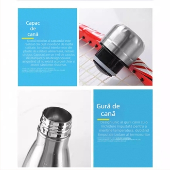 Termos din oțel inoxidabil 304, sticlă de Coca-Cola, capacitate mare, ceașcă sport pentru mașini, cadou publicitar, cană de apă, en-gros