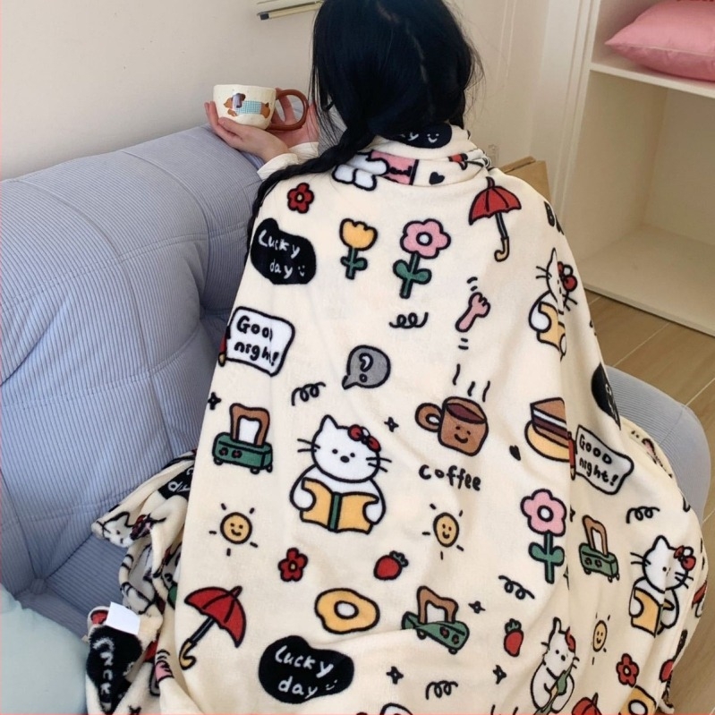 Îngroșat Cartoon Milk Fleece Blanket Toamna și Iarna Îngroșat Faleirong Blanket Leisure Canapea Pătură Nap Pătură Transfrontalieră Pătură