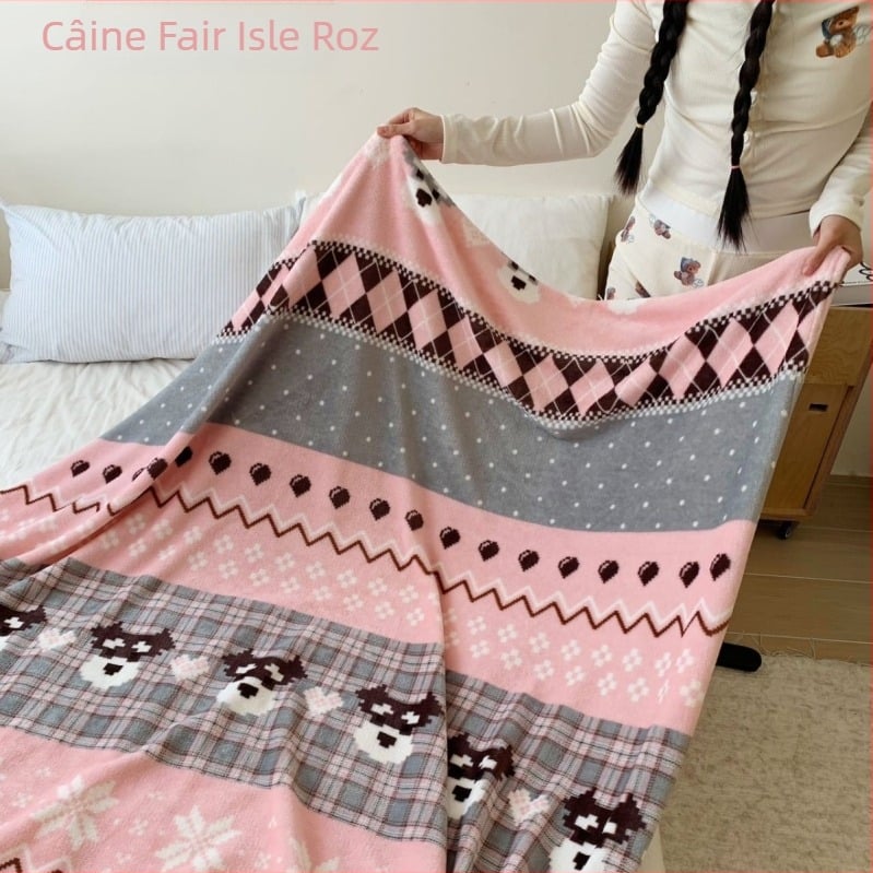 Îngroșat Cartoon Milk Fleece Blanket Toamna și Iarna Îngroșat Faleirong Blanket Leisure Canapea Pătură Nap Pătură Transfrontalieră Pătură