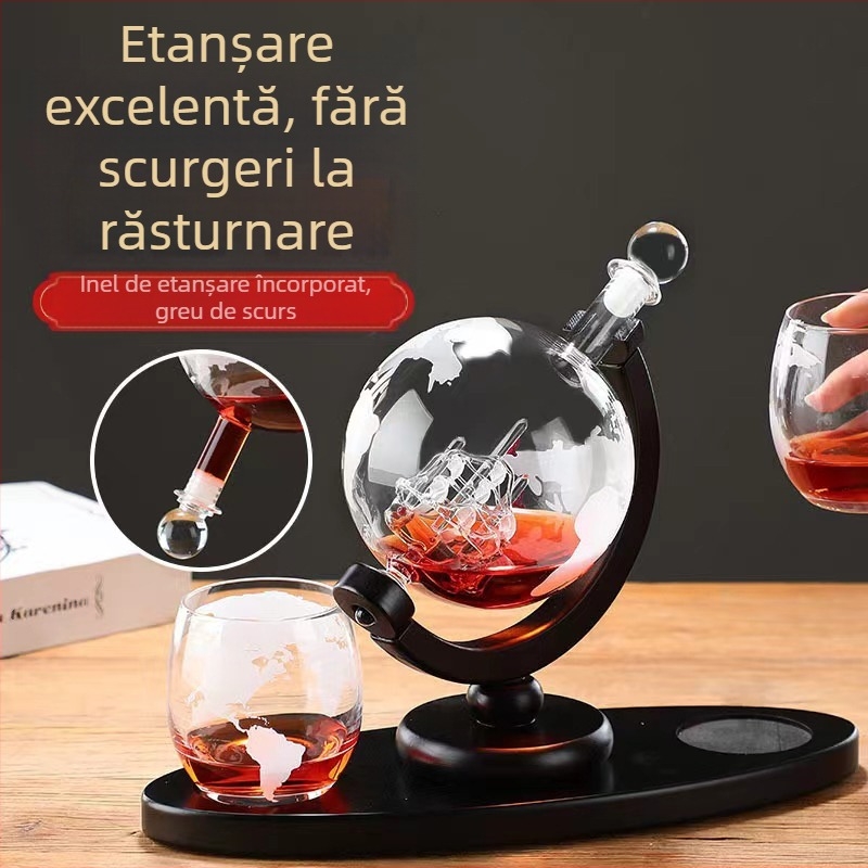 Decantor de pământ din sticlă borosilicată de înaltă calitate, costum de decantor de pământ din sticlă, ornamente artizanale