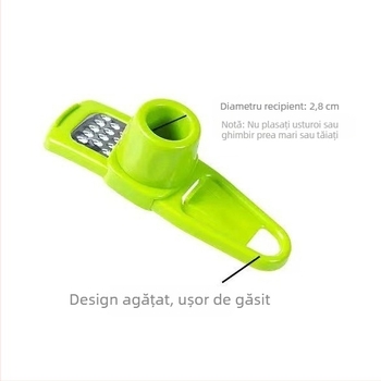 Presă de usturoi pasată, artefact de usturoi multifuncțional creativ de usturoi sub presiune, artefact de măcinare a ghimbirului, gadget de măcinare a usturoiului, presă de usturoi