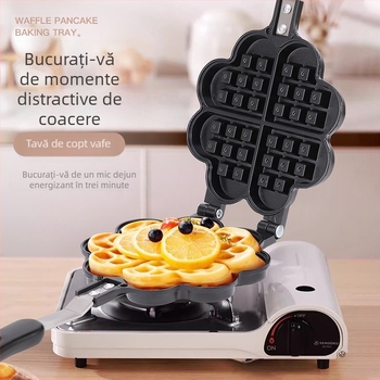 Tavă de copt internă directă transfrontalieră pentru comerț exterior, tigaie de vafe cu 7 găuri pentru micul dejun, mucegai pentru omletă pentru bebeluși, en-gros