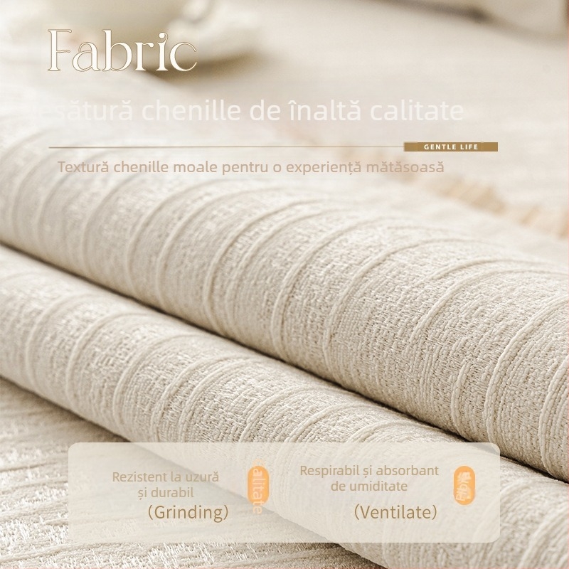 Pernă de canapea în stil crem 2025 nouă, universală pentru toate anotimpurile, pernă de șezut de înaltă calitate, husă de canapea fixă antiderapantă, material textil