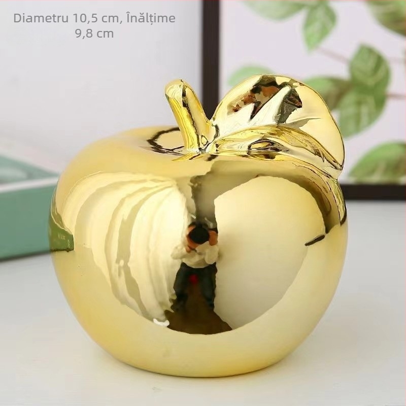 Decor creativ în stil european cu măr, hol interior, living, bibliotecă, dulap TV, birou, ceramică, artizanat, decorațiuni en-gros