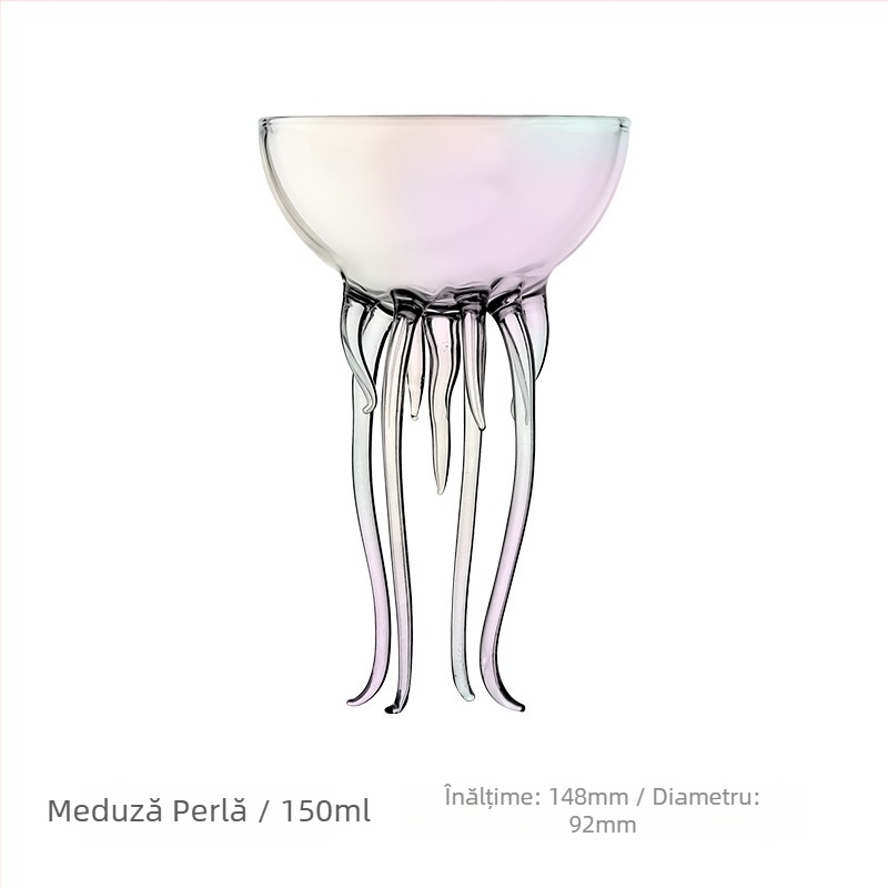 Celebritate de pe Internet, cu aspect de caracatiță, cupă creativă de cocktail cu meduze, cupă Martini, pahar, cupă de băutură