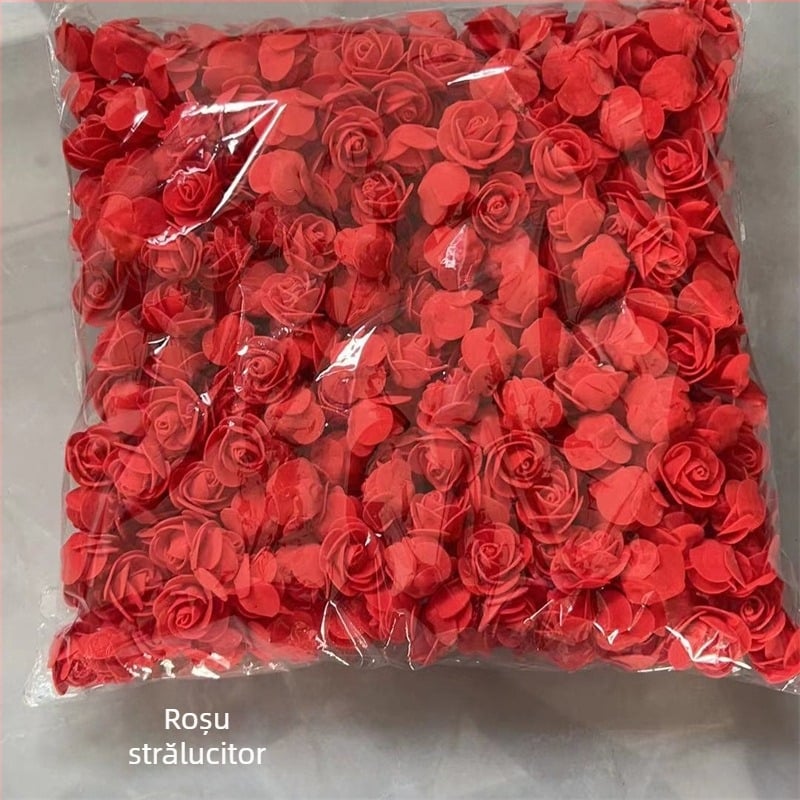 Simulare trandafir cap de floare 3,5 cap de floare falsă PE spumă cap de floare trandafir floare simulare trandafir urs floare eternă