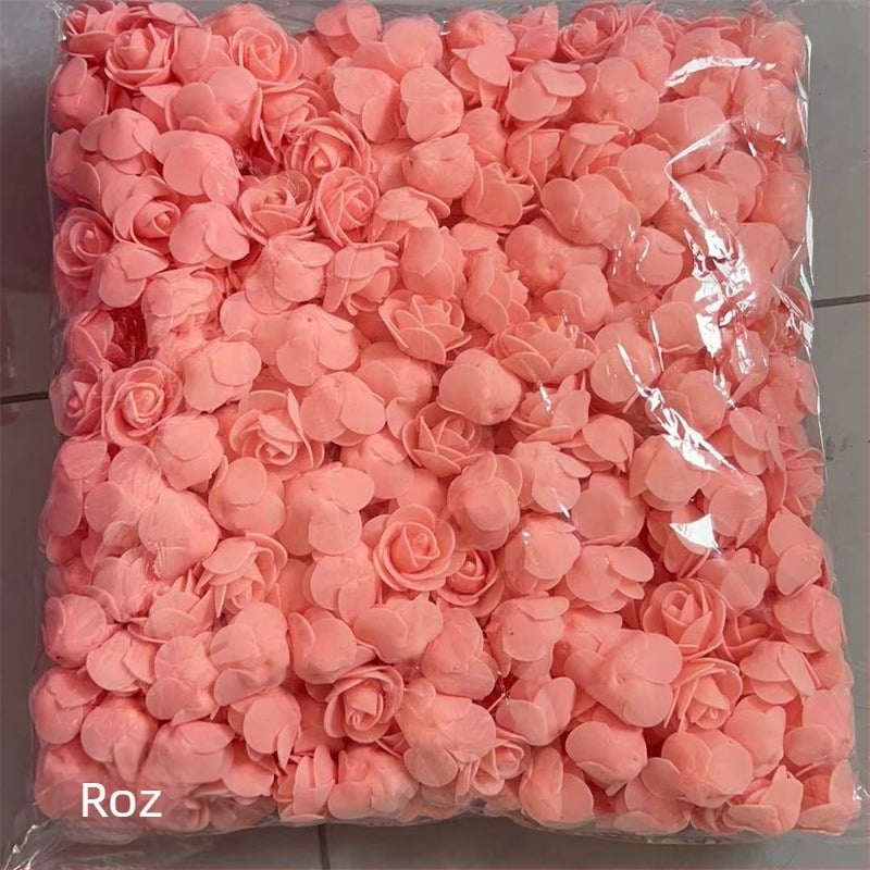 Simulare trandafir cap de floare 3,5 cap de floare falsă PE spumă cap de floare trandafir floare simulare trandafir urs floare eternă
