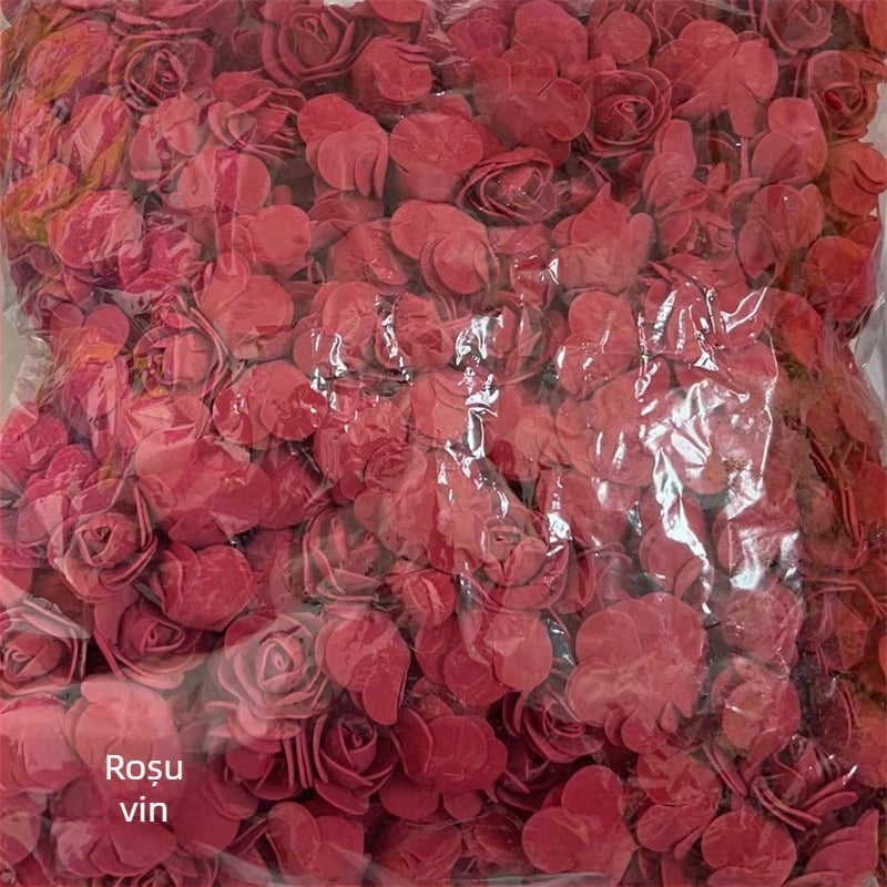 Simulare trandafir cap de floare 3,5 cap de floare falsă PE spumă cap de floare trandafir floare simulare trandafir urs floare eternă
