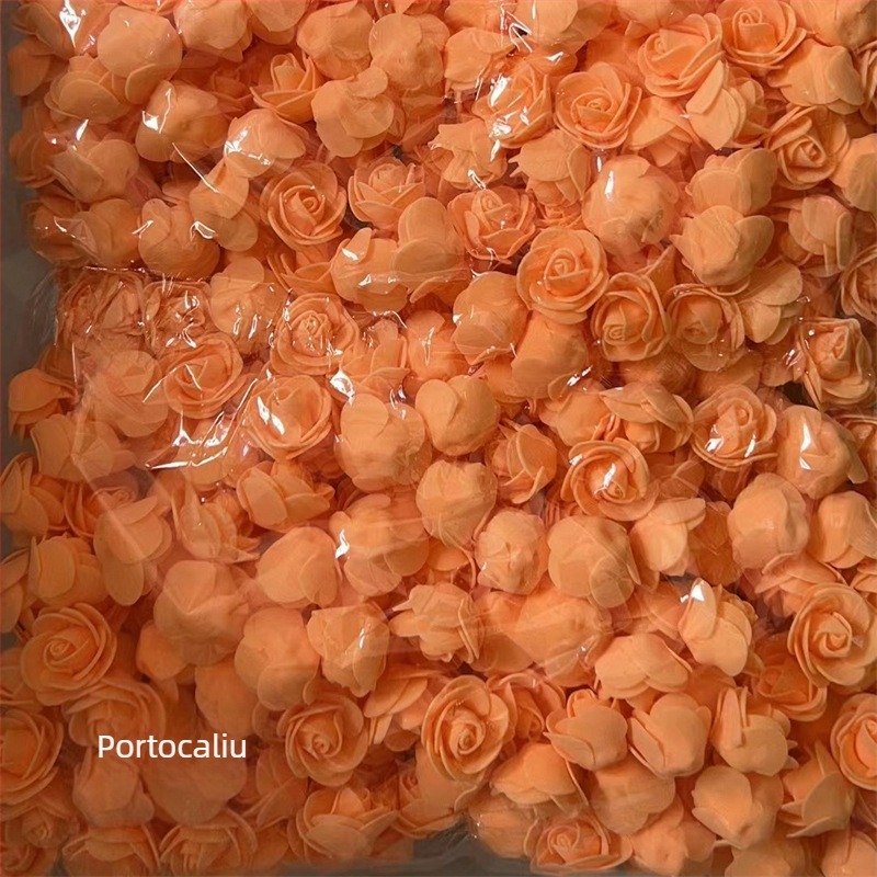 Simulare trandafir cap de floare 3,5 cap de floare falsă PE spumă cap de floare trandafir floare simulare trandafir urs floare eternă