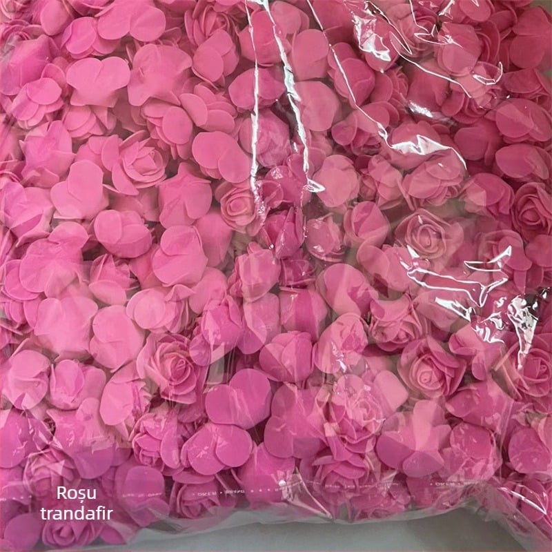Simulare trandafir cap de floare 3,5 cap de floare falsă PE spumă cap de floare trandafir floare simulare trandafir urs floare eternă