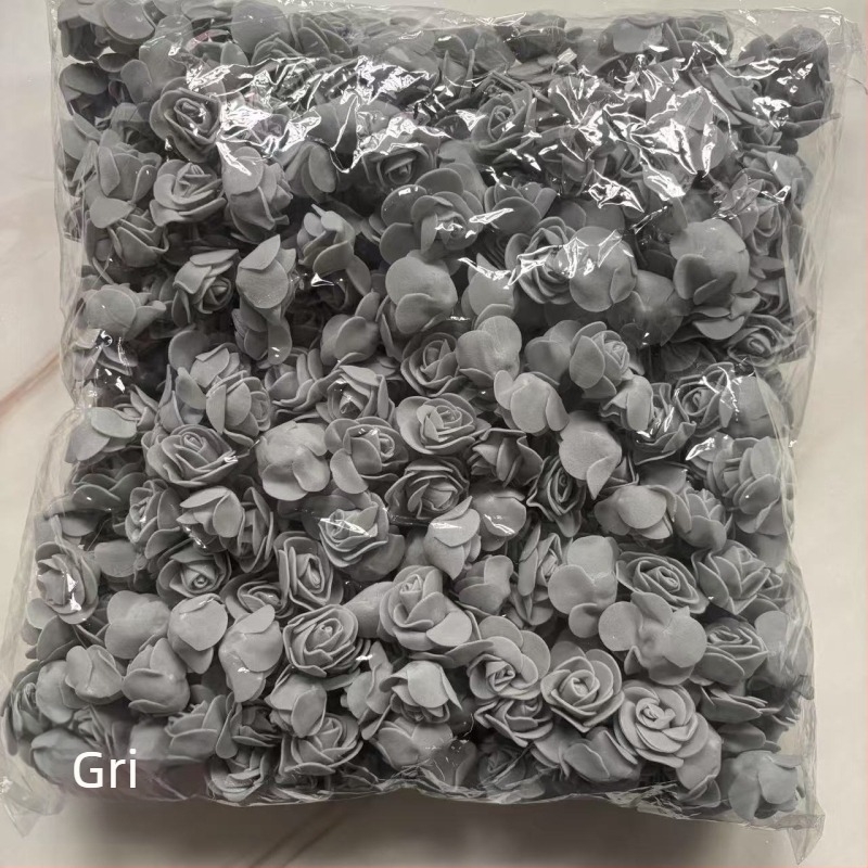 Simulare trandafir cap de floare 3,5 cap de floare falsă PE spumă cap de floare trandafir floare simulare trandafir urs floare eternă