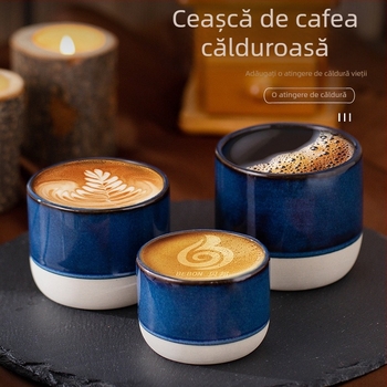 Ceașcă de espresso din gresie din Orientul Mijlociu, ceașcă de kung fu din ceramică colorată, ceașcă de ceai maestru cu detectare FCM, poate fi trimisă în numele