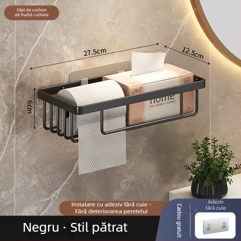 Suport de depozitare pentru hârtie igienică, fără perforații, cutie pentru șervețele igienice, cutie de tragere, suport pentru hârtie igienică, coș de plasă