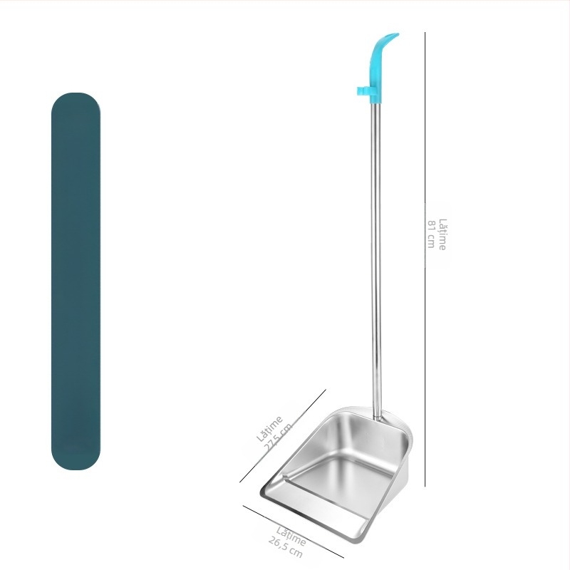 Nou din oțel inoxidabil făraș îngroșat găleată de gunoi de uz casnic curățare în aer liber găleată gunoi lopată instrument de curățare a drumurilor găleată