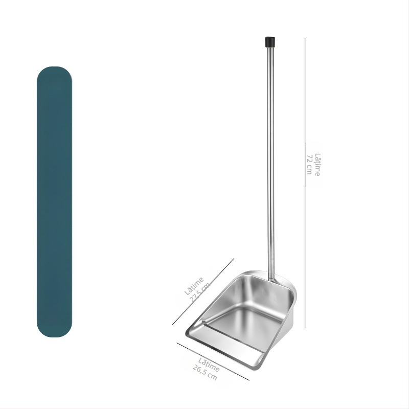 Nou din oțel inoxidabil făraș îngroșat găleată de gunoi de uz casnic curățare în aer liber găleată gunoi lopată instrument de curățare a drumurilor găleată