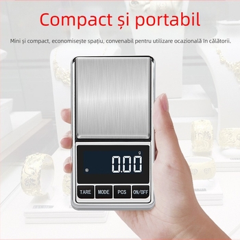 Cântar mini grame, cântar alimentar pentru medicină pe bază de plante chinezești, cântar de bucătărie de precizie, cântar electronic de 0,1 grame, cântar pentru bijuterii de 0,01g