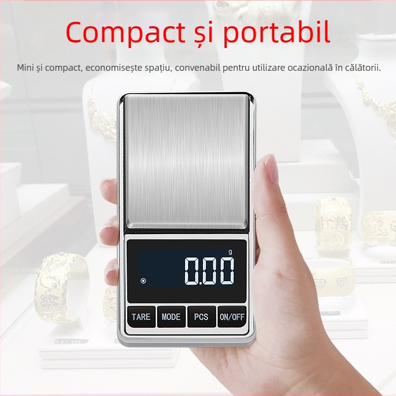 Cântar mini grame, cântar alimentar pentru medicină pe bază de plante chinezești, cântar de bucătărie de precizie, cântar electronic de 0,1 grame, cântar pentru bijuterii de 0,01g