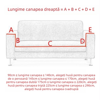 Husă elastică pentru canapea cu model bule, culoare uni, cu tiv decorativ, pentru canapea modulară