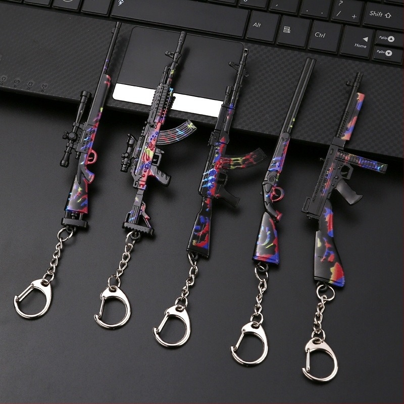 Heping elite jucărie nou M416 piele aliaj pușcă model breloc periferic 12cm