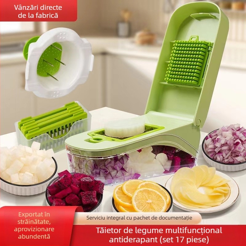Artefact special transfrontalier pentru tăierea legumelor, răzătoare multifuncțională, feliator de cartofi, tocator de ceapă, mașină de tăiat legume