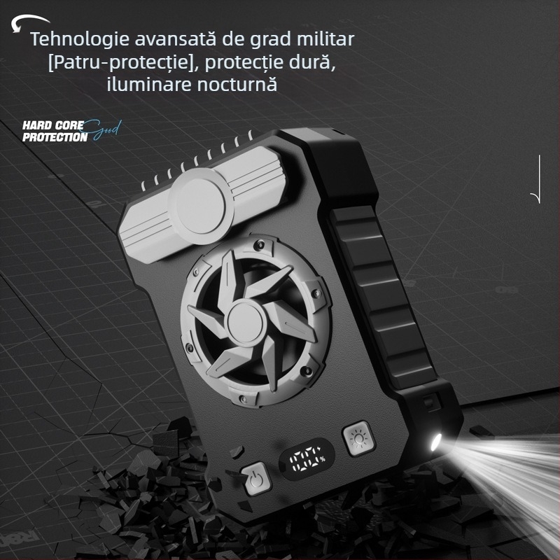 Ventilator de talie suspendat pentru șantier de construcții în aer liber, cu încărcare USB, livrare expresă, super vânt, agățat, cu încărcare la gât, ventilator de comoară