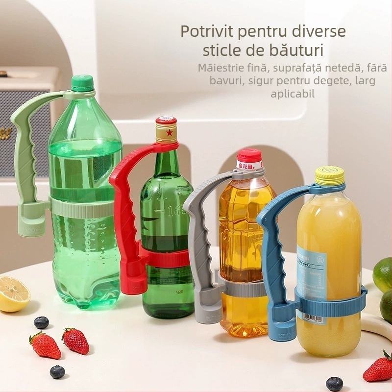 Mâner reglabil pentru sticle de cola cu băuturi transfrontaliere, mâner pentru turnare, sticlă mare, ulei de băuturi, oală, mâner cu o singură mână