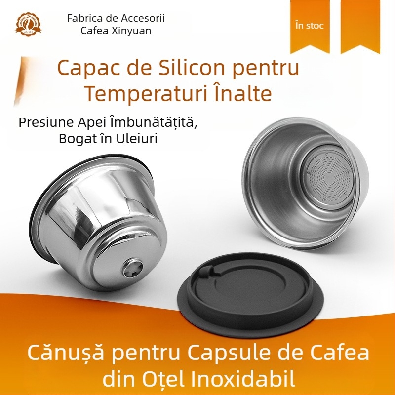Capsulă de cafea din oțel inoxidabil Duoqu Kusi Grease, accesorii pentru ceașcă de filtru Dolce reciclabilă