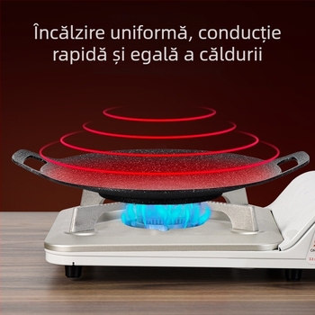 Tigaie de grătar pentru camping pentru aragaz cu inducție de acasă, tigaie de grătar în stil coreean, aragaz cu casetă pentru exterior, tigaie specială pentru grătar, tigaie de grătar portabilă