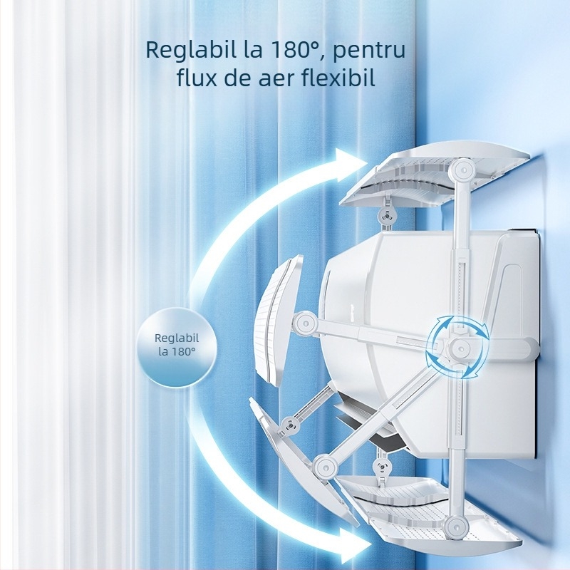 Deflector de vânt retractabil pentru aer condiționat, paravan anti-vânt direct, deflector de vânt pentru aer condiționat, deflector de vânt pentru purificare, en-gros